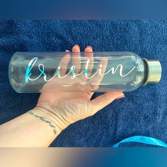🎉Kristin On Glass Water Bottle - Picture 1 of 4